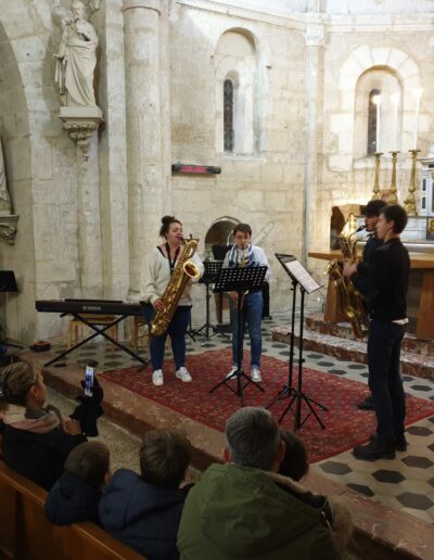Concert de Noël 2022 Eglise de Murviel-Lès-Montpellier saxophones