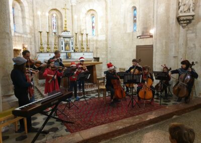 Concert de Noël 2022 Eglise de Murviel-Lès-Montpellier violons et violoncelles